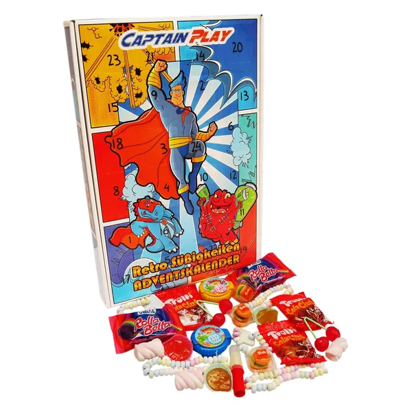 Captain Play Calendrier de l'Avent Bonbons Rétro 2026
